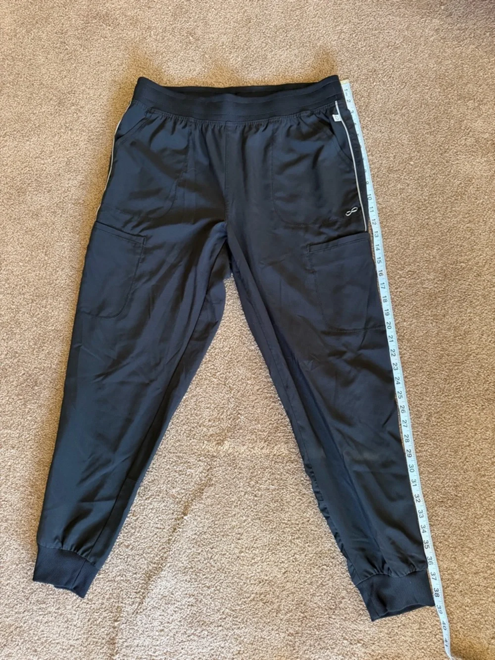 2 Pair Cherokee Infinity Women’s Scrub Jogger Pants Black Size Large Lot - Picture 5 of 7
